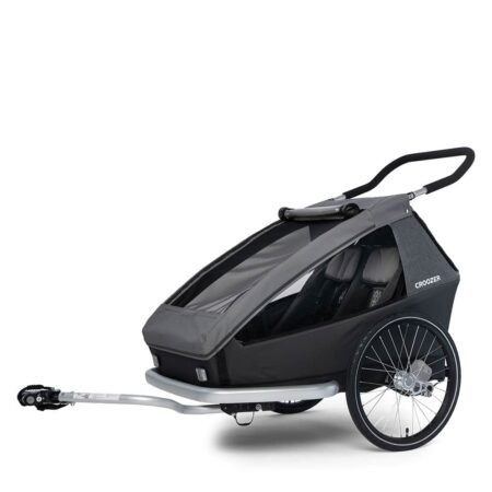 Croozer Kid Keeke 2 Kinderanhänger - 2 Kinder - mountain grey