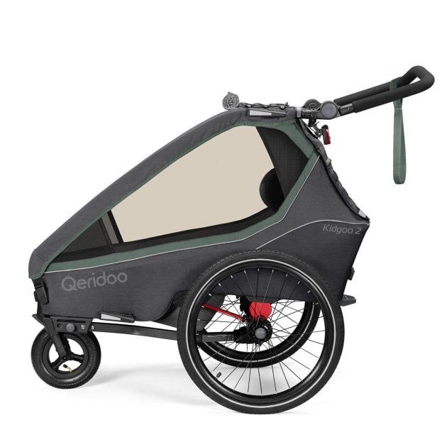 Qeridoo Kidgoo2 Kinderfahrradanhänger - Ivy Green