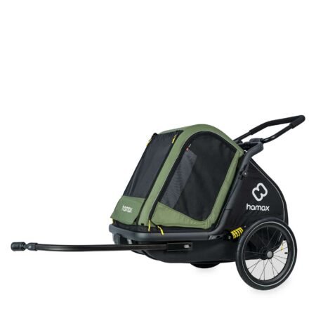 Hamax Pluto Hundeanhänger - grün schwarz